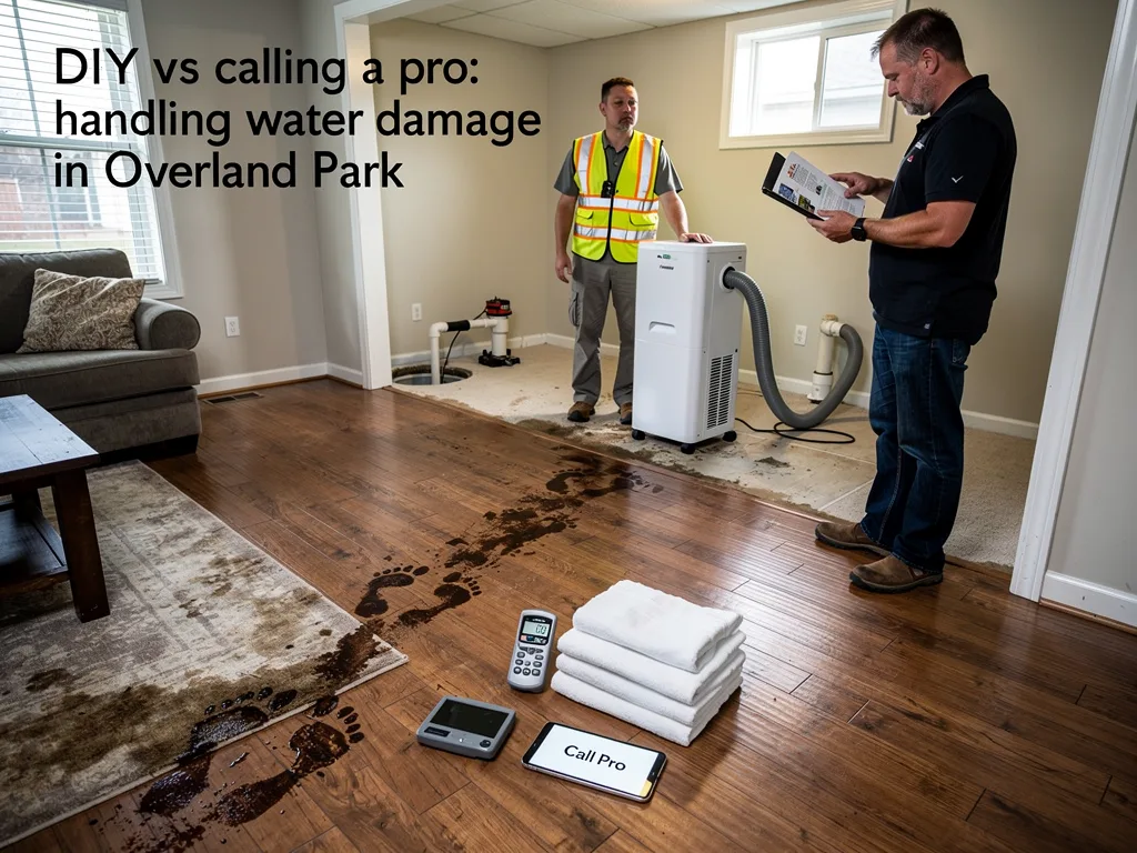 DIY vs calling a pro: handling water damage in Overland Park